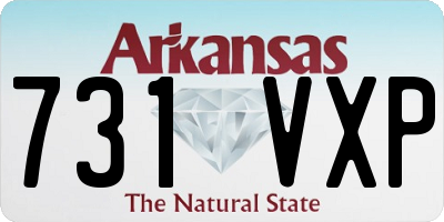 AR license plate 731VXP