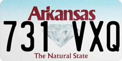 AR license plate 731VXQ