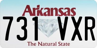 AR license plate 731VXR