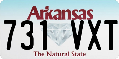 AR license plate 731VXT