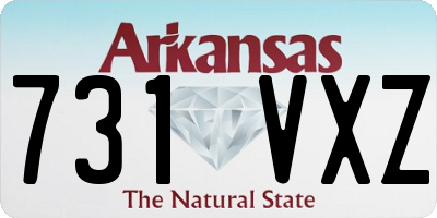 AR license plate 731VXZ