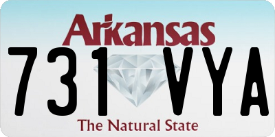 AR license plate 731VYA