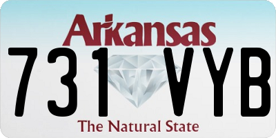 AR license plate 731VYB