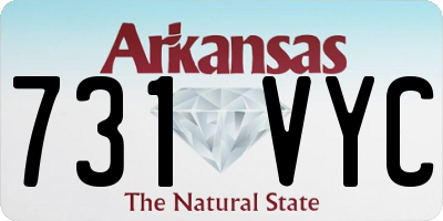 AR license plate 731VYC