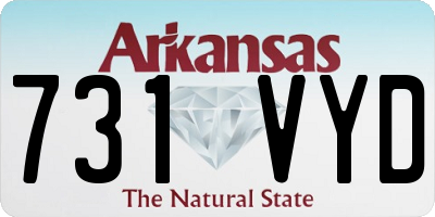 AR license plate 731VYD
