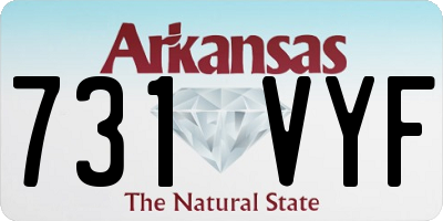 AR license plate 731VYF