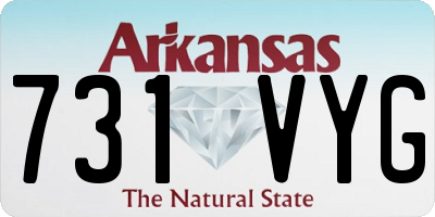 AR license plate 731VYG