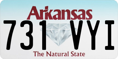AR license plate 731VYI