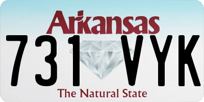 AR license plate 731VYK