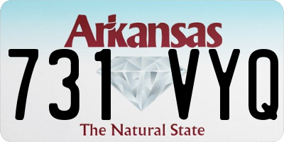 AR license plate 731VYQ