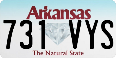 AR license plate 731VYS