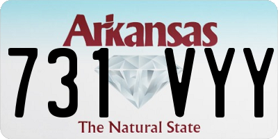 AR license plate 731VYY