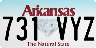 AR license plate 731VYZ