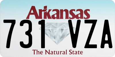 AR license plate 731VZA