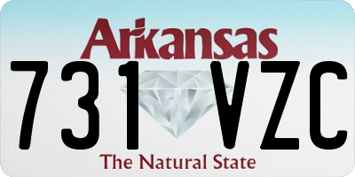AR license plate 731VZC
