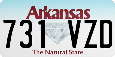 AR license plate 731VZD