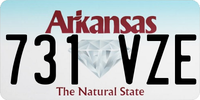 AR license plate 731VZE