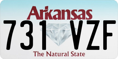 AR license plate 731VZF