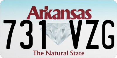 AR license plate 731VZG