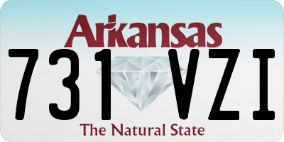AR license plate 731VZI