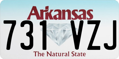 AR license plate 731VZJ