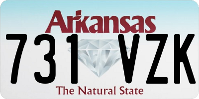 AR license plate 731VZK