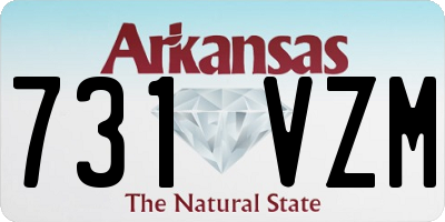 AR license plate 731VZM