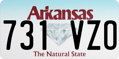 AR license plate 731VZO