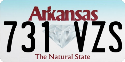 AR license plate 731VZS