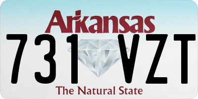 AR license plate 731VZT
