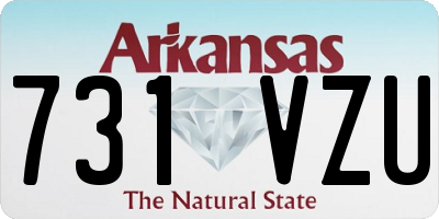 AR license plate 731VZU