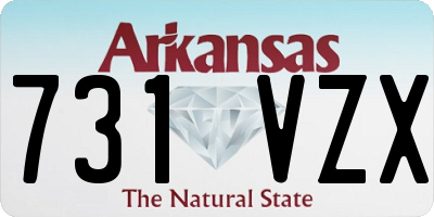 AR license plate 731VZX