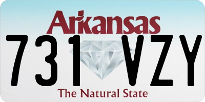 AR license plate 731VZY