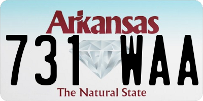 AR license plate 731WAA