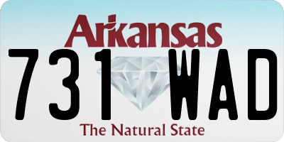 AR license plate 731WAD