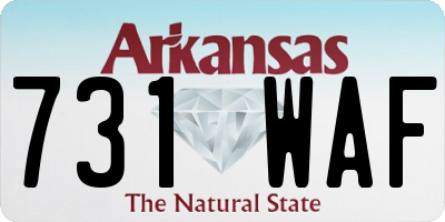 AR license plate 731WAF