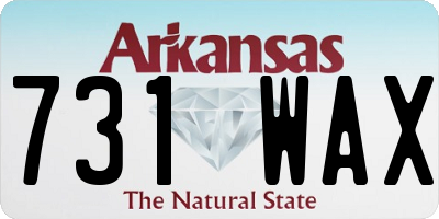 AR license plate 731WAX