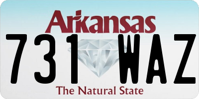 AR license plate 731WAZ