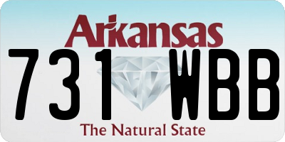 AR license plate 731WBB