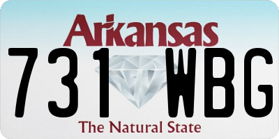 AR license plate 731WBG