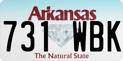 AR license plate 731WBK