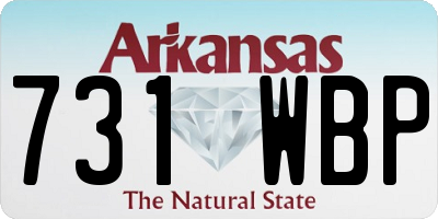AR license plate 731WBP