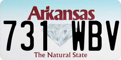 AR license plate 731WBV