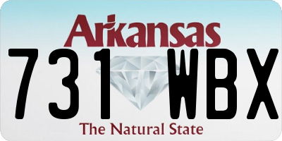 AR license plate 731WBX