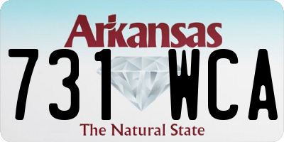 AR license plate 731WCA