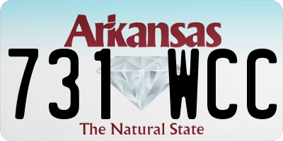 AR license plate 731WCC
