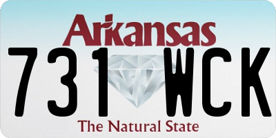 AR license plate 731WCK