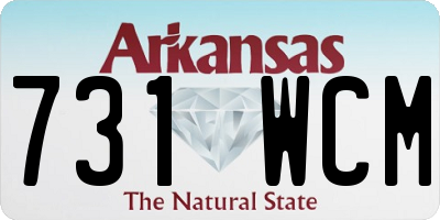AR license plate 731WCM