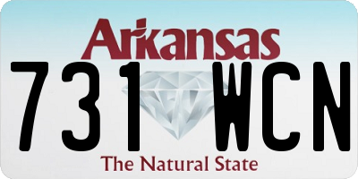 AR license plate 731WCN