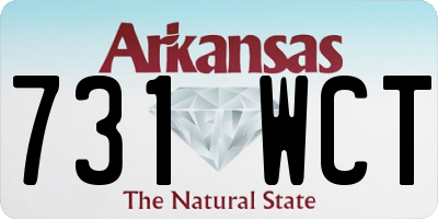 AR license plate 731WCT